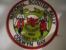 VINTAGE SCOOTER RALLY PATCH - COLWYN BAY - 1984 - RARE - MOD - SCOOTER RUN