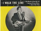 Johnny Cash - SUN EP 113 - I WALK THE LINE - 4 songs w/ sleeve