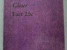 JOY DIVISION CLOSER FACT 25c CASSETTE TAPE BOX - UK 1985