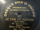 MALGATI le cor de flegier  DISQUE ZON-O-PHONE 7