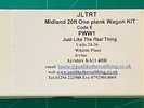 Midland 20ft One plank Wagon KIT Just like the real thing
