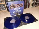 Saxon - Denim And Leather 2LP blue vinyl  RARE