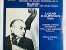 U.S. ORION STEREO ORS 79355 LP LOUIS KAUFMAN BARBER BLOCH VIOLIN SONATA SEALED