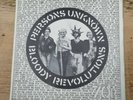 Crass / Poison Girls Bloody Revolutions  Persons Unknown 7” Vinyl  anarcho punk