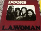 THE DOORS white label promo L.A.WOMAN clear/yellow crucifix insert vinyl Lp