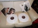 THE BEATLES DOUBLE WHITE ALBUM RARE WHITE VINYL POSTER LYRIC SHEET AND PORTRAITS
