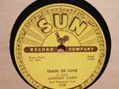 JOHNNY CASH – Train of Love / There You Go - SUN 258 - 78rpm  EX