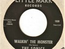 THE SONICS Walkin' The Monster LITTLE MARK Halloween Garage Punk  45