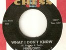 PRINCE CURTIS What I Dont Know CHESS CHICAGO NORTHERN SOUL USA 45