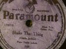 Paramount 12281 Papa Charlie Jackson SHAKE THAT THING  78rpm 1925 Blues G+/GG+