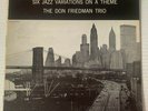 The Don Friedman Trio LP A Day in the City
