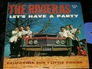 THE RIVIERAS Let's Have a Party LP ORIGINAL MONO USA 102 SURF ROCK CAR COVER