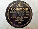 EDITH PIAF - La Vie En Rose / Un Refrain Courait Dans La Rue 78 rpm disc (A+)