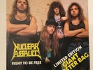 NUCLEAR ASSAULT RARE “12” EP FIGHT TO BE FREE LIMITED ED. POSTER BAG VG SHAPE