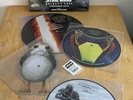 Six STAR WARS PICTURE DISCS Porg shaped ROGUE ONE Galaxy's Edge FORCE AWAKENS