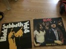2 Vintage Records Black. Sabbath Vol 4 Bs 2602 And Ac/dc Highway To Hell 1979