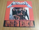 METALLICA - APPETITE FOR DESTRUCTION X 2 LPS - VERY GOOD