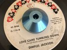 dimples jackson LOVE CAME TUMBLING DOWN r&b popcorn rare soul 45