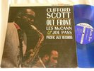 CLIFFORD SCOTT Out Front Les McCann JOE PASS Paul Humphrey Pacific BLUE vinyl LP