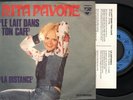 RITA PAVONE LA DISTANCE(ROBERTO CARLOS canta in francese-45 promo testi ZANICCHI