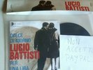 LUCIO BATTISTI PER UNA LIRA 45 giri DISCO plastica gadget collezionisti ricordi