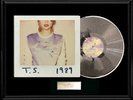 TAYLOR SWIFT WHITE GOLD PLATINUM TONE RECORD LP 1989 ALBUM RARE NON RIAA AWARD