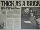 Jethro Tull  Thick As A Brick original vinyl 1972 Chrysalis Newspaper Sleeve
