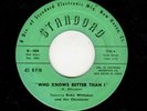 CONNECTICUT DOOWOP-RUBY WHITAKER/CHESTNUTS-WHO KNOWS BETTER THAN I/MARY HEAR THE