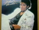 MICHAEL JACKSON Signed/Autographed THRILLER LP From the Estate of Martha Raye