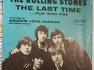 Rolling Stones Last Time- Play With Fire original 45 RPM RARE Picture Sleeve 65