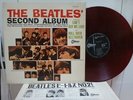 THE BEATLES / SECOND ALBUM, RED WAX JAPAN ONLY ORIG. 1964 ODEON LP w/INSERT EX+