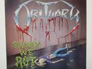 OBITUARY – SLOWLY WE ROT  LP -  NETHERLANDS, MISPRINT 1ST PRESS - 1989, RARE