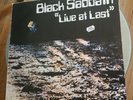 Vintage vinyl record Black Sabbath Live At Last Made In Spain Spanish Import LP