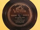 CUARTETO FLORES / TU SERAS MIA / EL ULTIMO ADIOS / 78 RPM RECORD