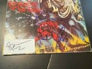 Iron Maiden Signed Lp Number Of The Beast X5 Dickenson Harris Nicko Smith Murray