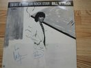 SIGNED BILL WYMAN EX ROLLING STONE - AUTOGRAPH PROMO LP VINYL RECORD