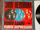 JIMI HENDRIX - 1967 FOXY LADY B/W MANIC DEPRESSION, GERMAN WHITE LABEL PROMO EX+