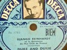DJANGO REINHARDT Y LE QUINTETTE..- DUKE AND DUKIE/SONGE D'AUTOMNE