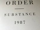 New Order Substance 1987 LP Original Vinyl Release