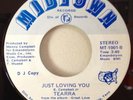Very Rare Modern Soul TEARRA Just Loving You 45 Midtown 1001 DJ Promo Near Mint