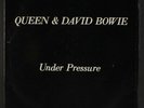 QUEEN & DAVID BOWIE: Under Pressure / Soul Brother 45 (VG PS) Rock & Pop