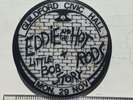 Vtg Og Eddie & The Hot Rods Little Bob Story 45mm Pin badge Guildford Civic Hall