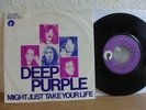 DEEP PURPLE - MIGHT JUST TAKE YOUR LIFE / CORONARIAS REDIG 1974 7'' SINGLE