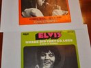 2 ELVIS PRESLEY 45 PICTURE SLEEVE PROMO RAGS TO RICHES,THERES GOES MY EVERYTHING