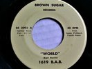 1619 B.A.B.  World / For Your Love  BROWN SUGAR RECORDS 1973 Soul Funk 45 EX