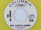 Hot Rod Surf 45 RIP CHORDS Hey Little Cobra COLUMBIA VG++ promo yellow wax HEAR