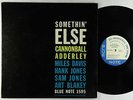 Cannonball Adderley - Somethin' Else LP - Blue Note Mono DG RVG Ear NY USA