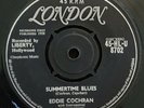 EDDIE COCHRAN SUMMERTIME BLUES/LOVE AGAIN LONDON RECORDS ROUND CENTRE