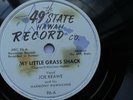 Joe Keawe 78rpm Single 10-inch 49th State Records  Records #96 My Little Grass