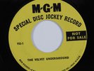 Rock Radio Spot 45 VELVET UNDERGROUND Special Disc Jockey Record MGM promo HEAR